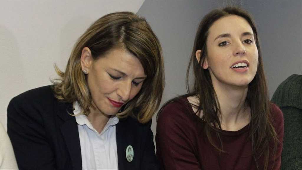 Díaz e Irene Montero, en una imagen de archivo.