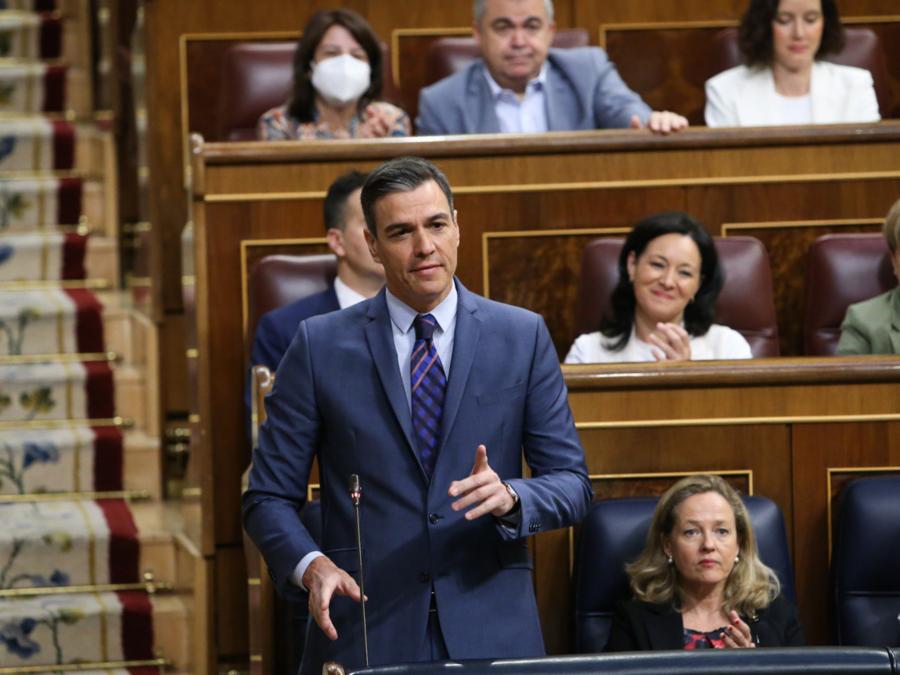 Pedro Sánchez, presidente del Gobierno, en la sesión de Control al Gobierno