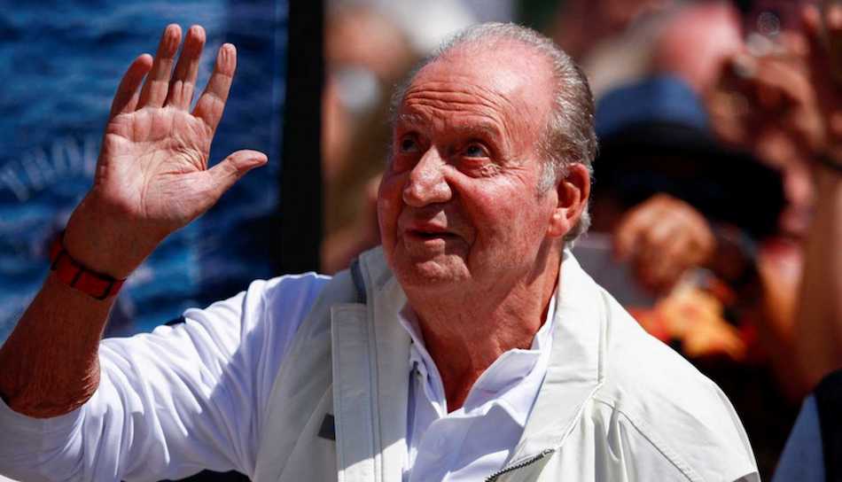 Juan Carlos I, hoy en Sanxenxo.