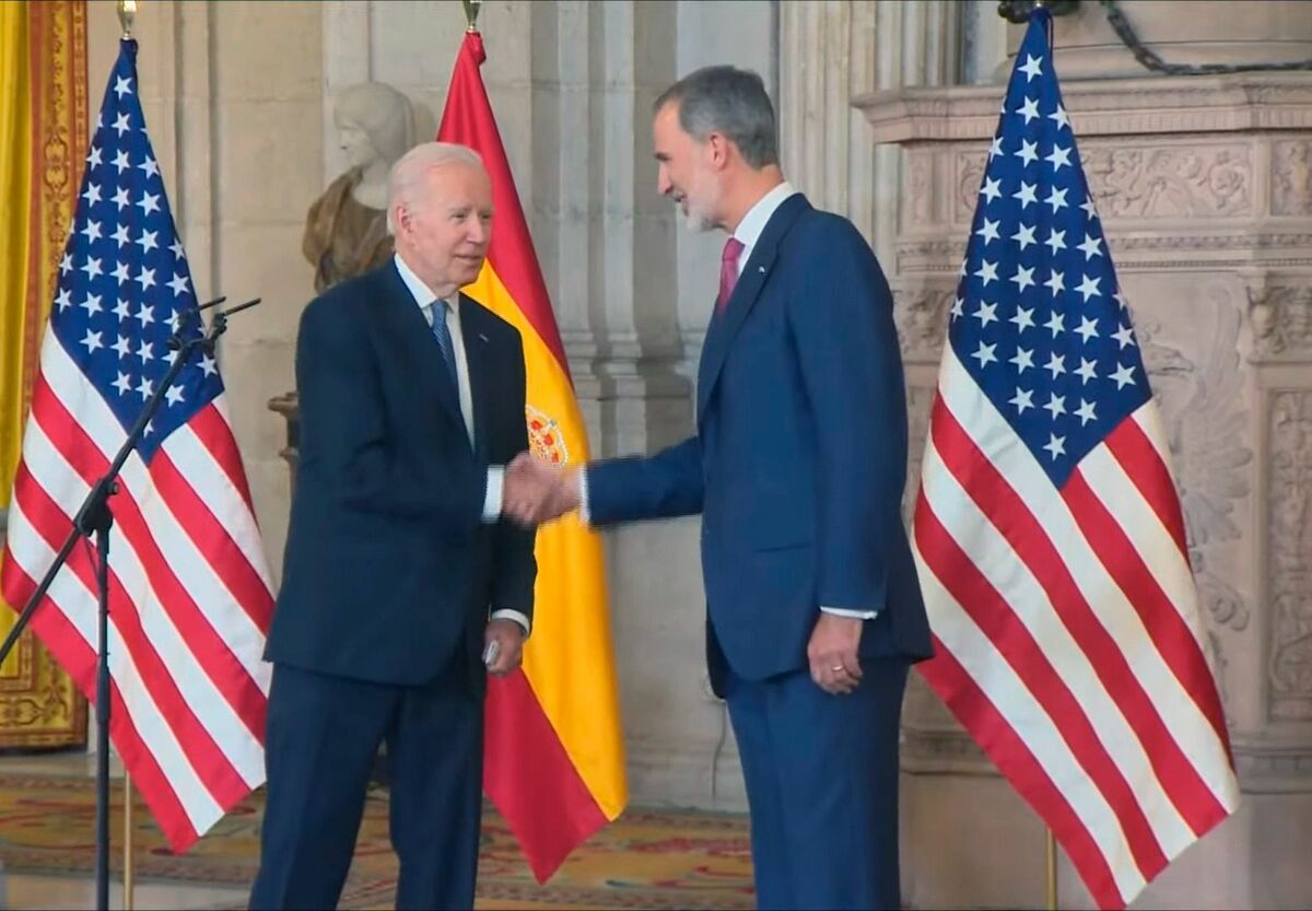 rey Felipe y Joe Biden