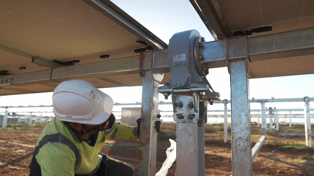 Instalación de una planta fotovoltaica de Iberdrola