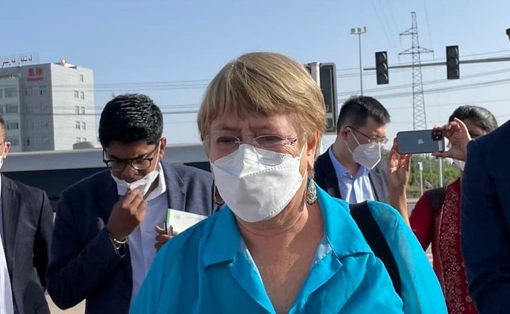 La Alta Comisionada, Michelle Bachelet durante su visita a la Región Autónoma Uigur de Xinjiang en China. Foto: Naciones Unidas.