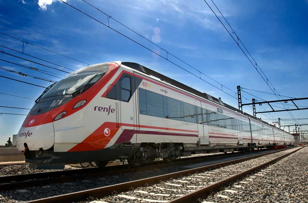 Parte delantera tren de Renfe