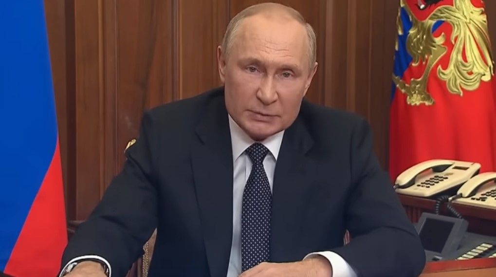 Putin, en actitud amenazante durante una comparecencia en la televisión rusa, expone sus planes