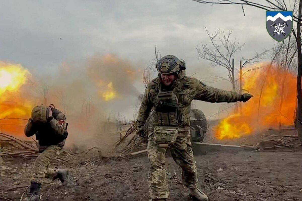Una imagen de la guerra de Ucrania.