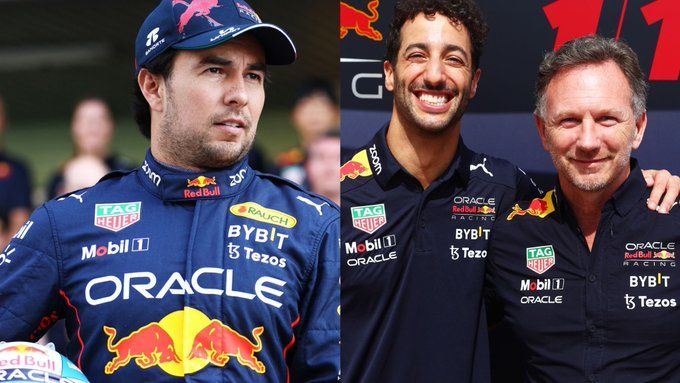 Ricciardo y Checo