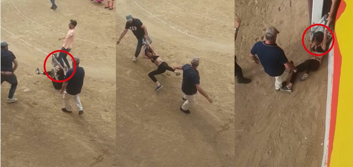 violencia en una plaza de toros de Madrid