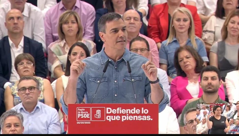 Pedro Sánchez en Murcia