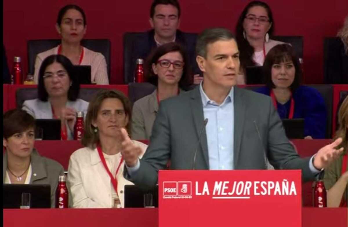 Pedro Sánchez en el Comité Federal del PSOE del 10 de junio de 2023.