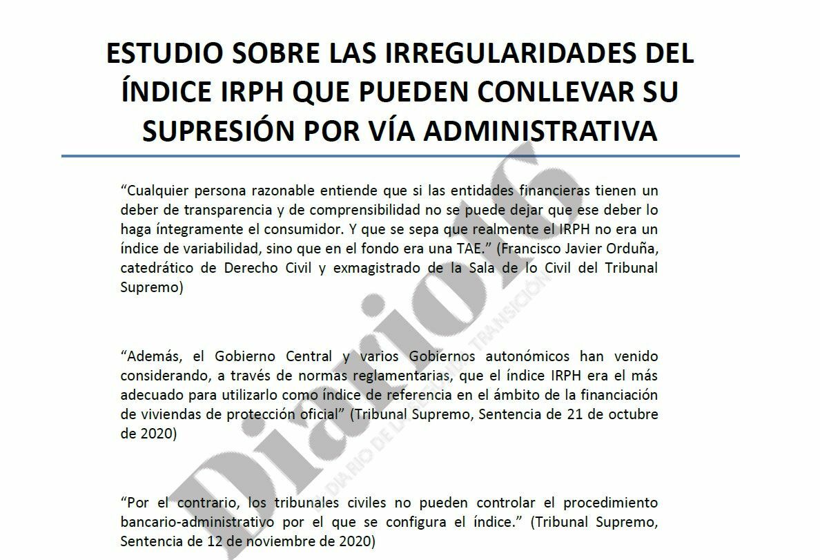 Portada Informe IRPH