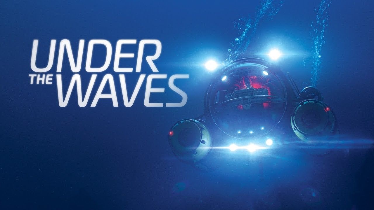 under waves