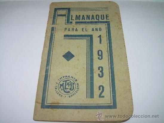 calendario 1932