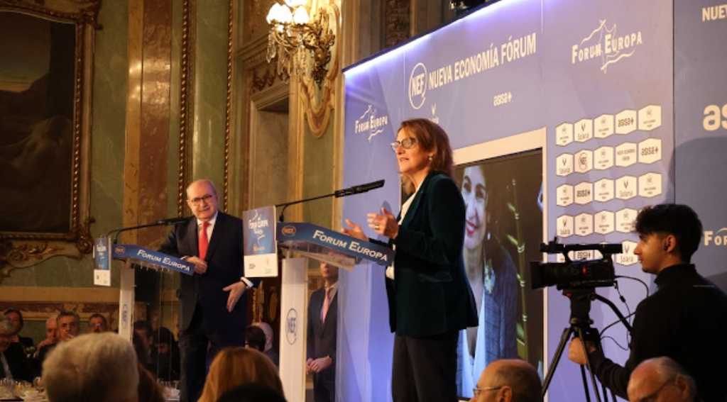 Teresa Ribera durante su intervención | Foto: Nueva Economía Fórum