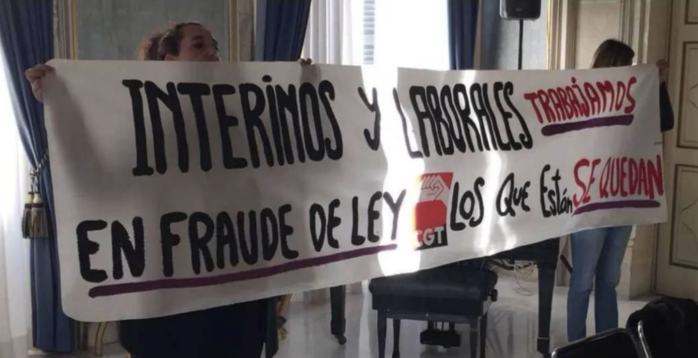 Trabajadores Interinos Protesta