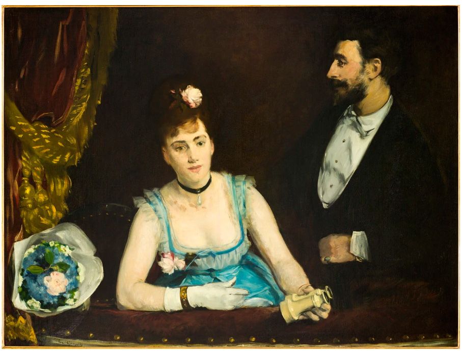 Eva Gonzalès Une loge aux Italiens, vers 1874 Musée d'Orsay Don Jean Guérard, 1927