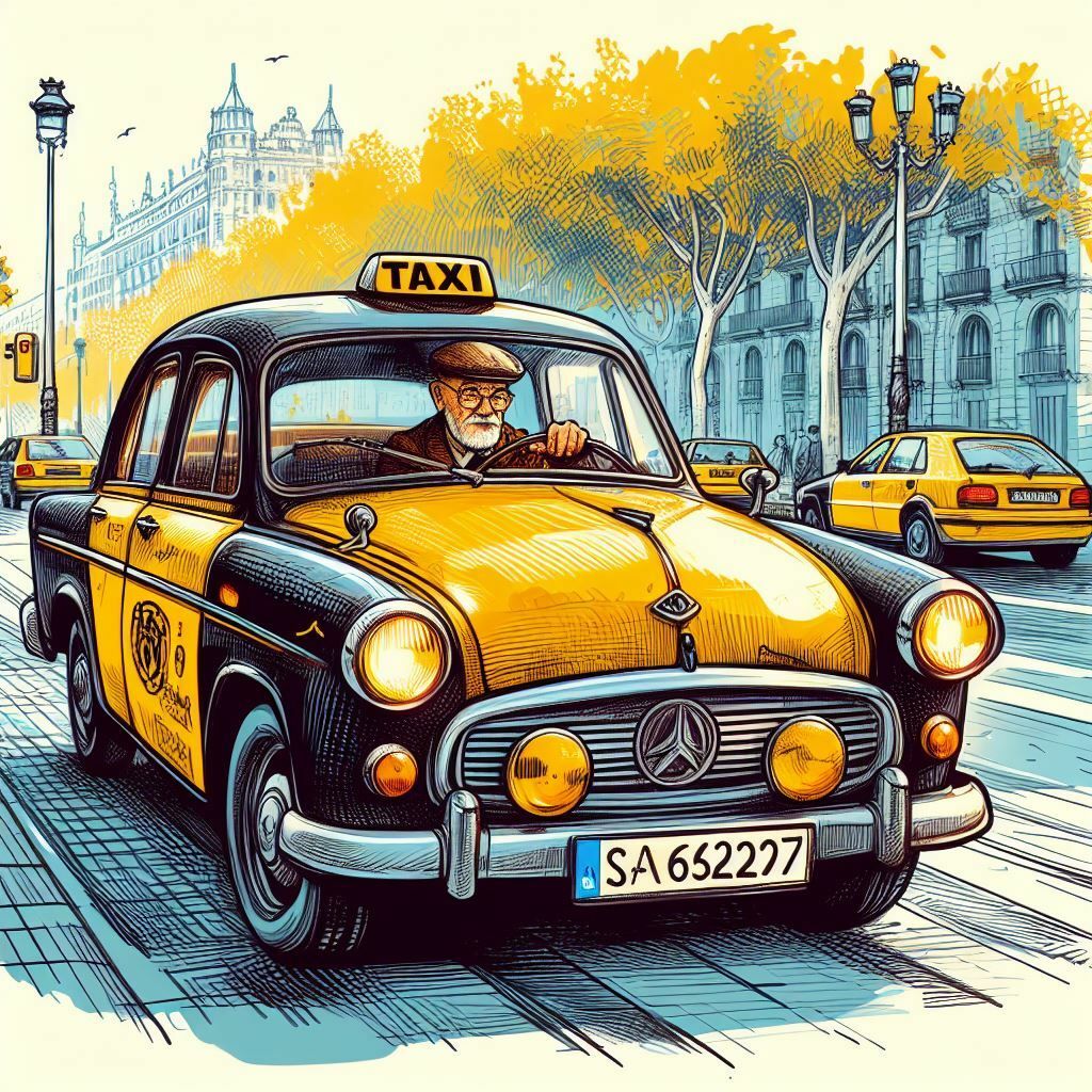 taxi dibujo