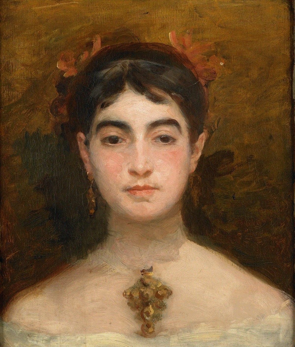 Marie Bracquemond. Autorretrato de 1870, de la colección del Museo de Bellas Artes de Rouen, Francia. Foto: archivo Imagen: