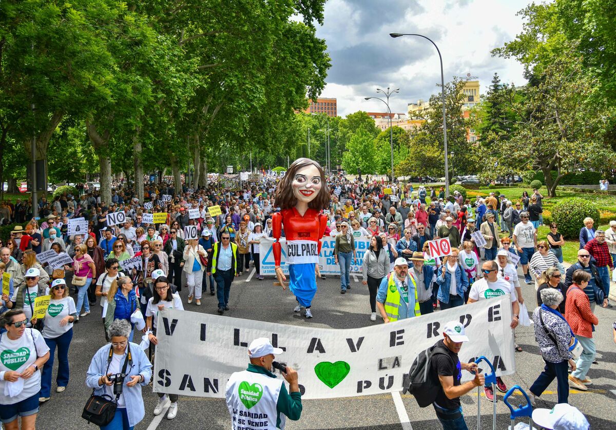 Manifestación por la sanidad pública, foto Agustín Millán