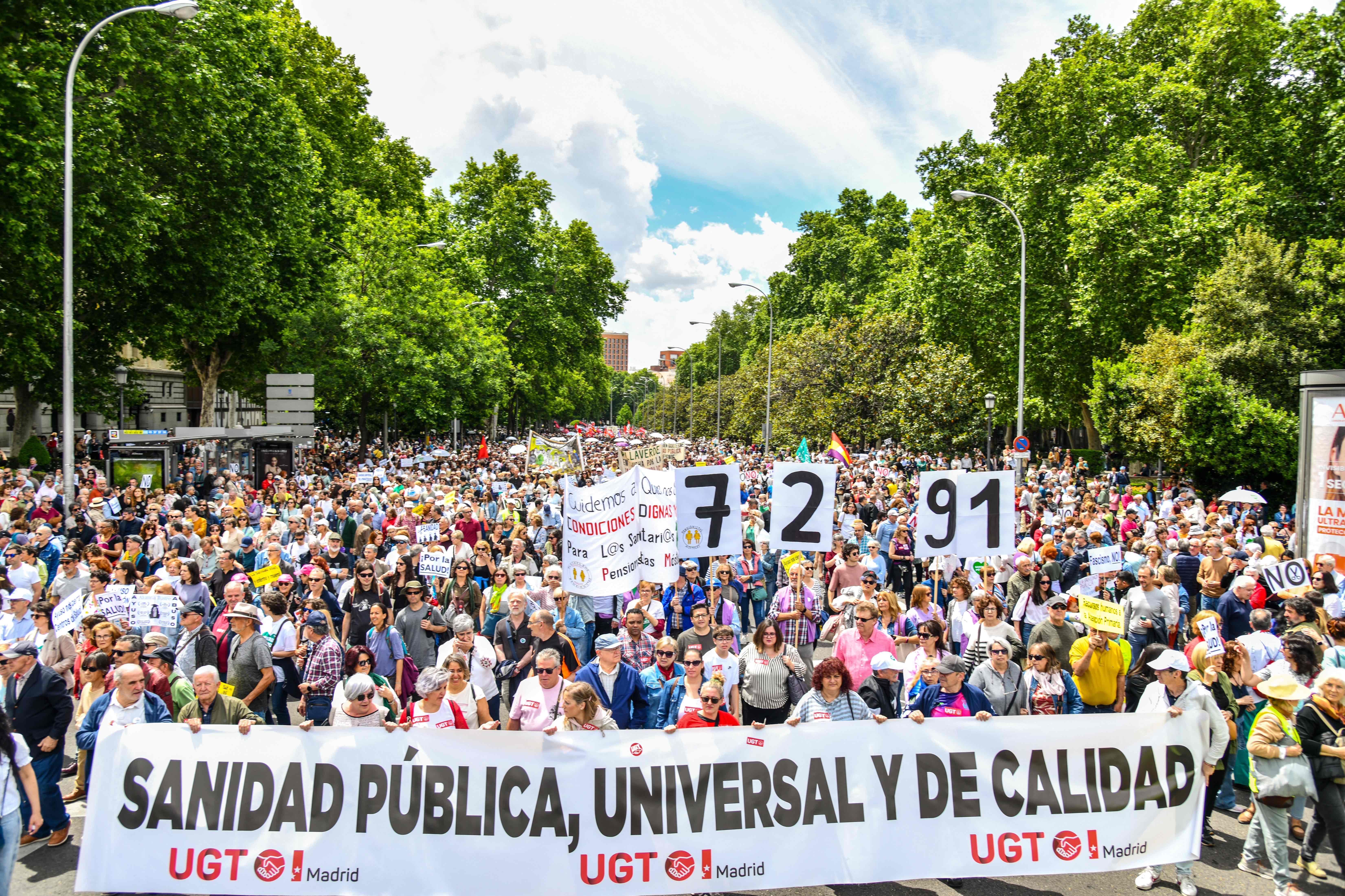 Manifestación por la sanidad pública, foto Agustín Millán