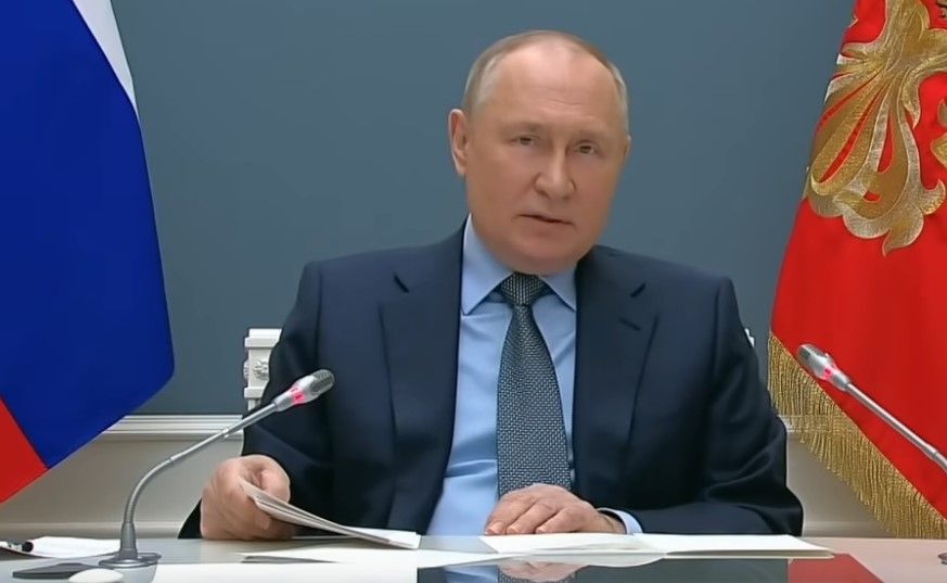 Vladimir Putin durante una comparecencia pública