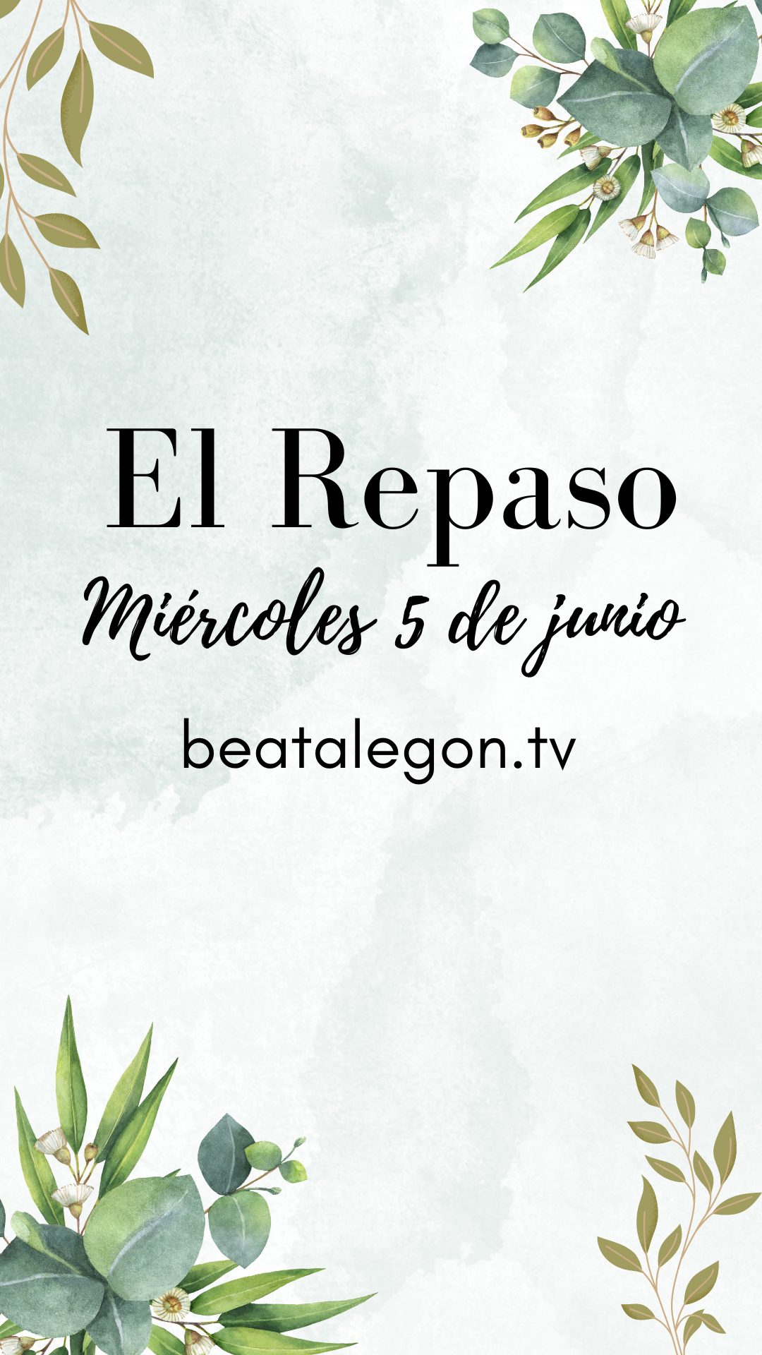 Cartel miércoles 5 de junio