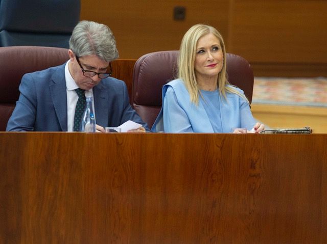 Un momento del pleno de la moción de censura a Cristina Cifuentes