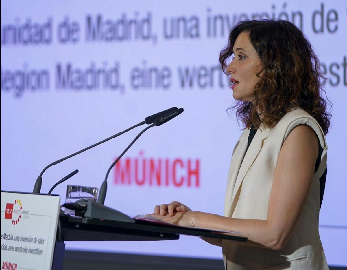 Isabel Díaz Ayuso en su viaje institucional a Munich, Alemania