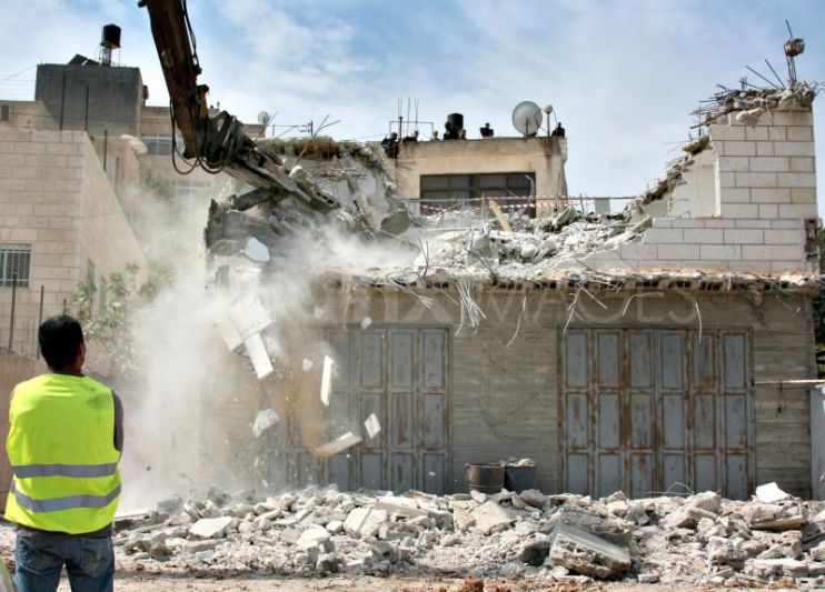 Demolicion escuela en Palestina