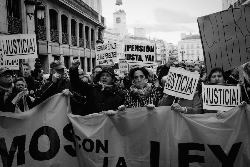 manifestación pensiones