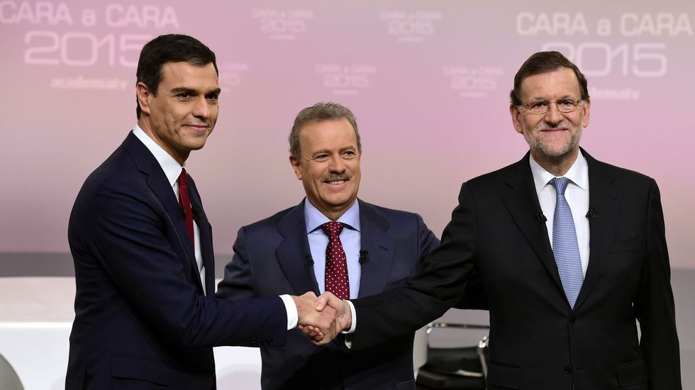 Pedro Sánchez y Rajoy