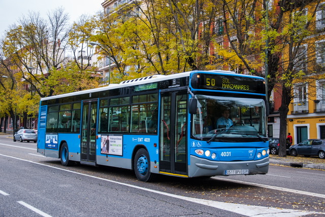 Autobús de transportes de Madrid.