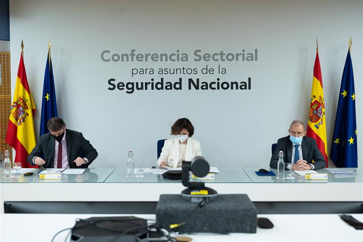 Carmen Calvo preside la reunión de la Conferencia Sectorial para Asuntos de la Seguridad Nacional