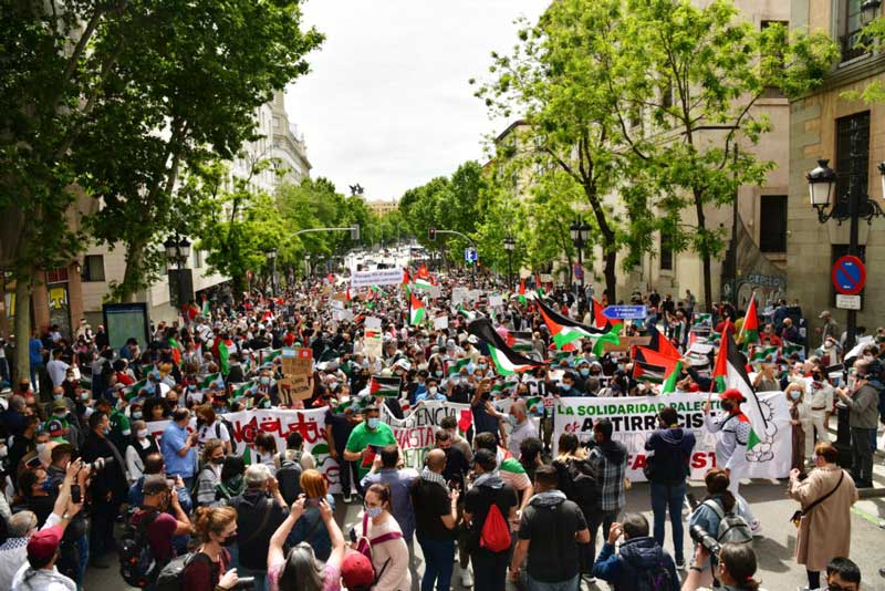 Manifestación por el Palestina libre en Madrid