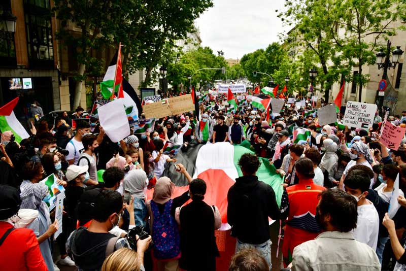 Manifestación por el Palestina libre en Madrid