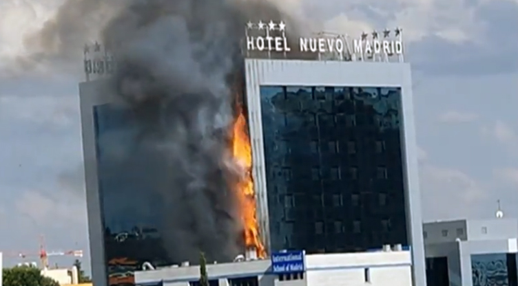Incendio en el Hotel Nuevo Madrid