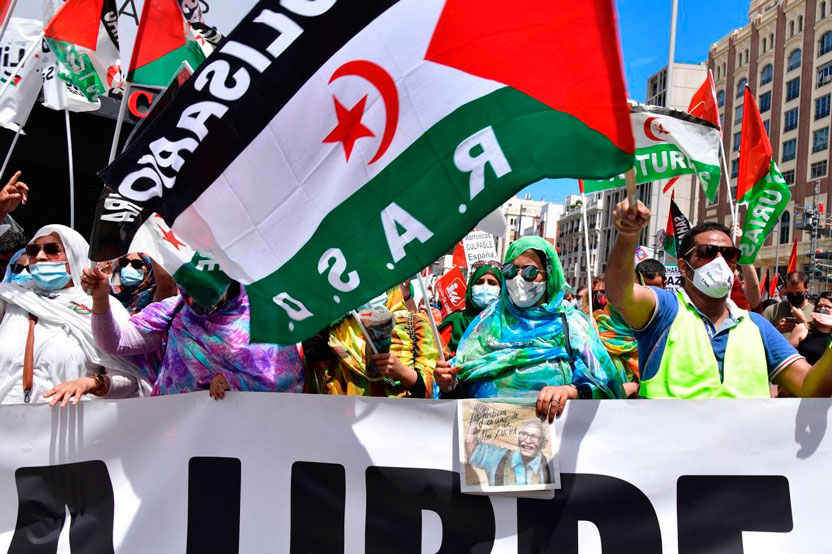 Marcha multitudinaria contra la ocupación ilegal del Sáhara, fotos Agustín Millán