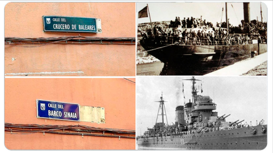 Almeida restituye la calle del crucero franquista que bombardeo a los republicamos que huían de la Masacre de la carretera Málaga-Almería