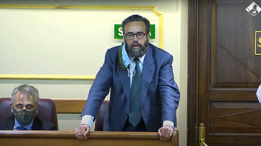El diputado de Vox José María Sánchez.