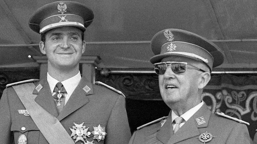 Franco y Juan Carlos, en una imagen de archivo.
