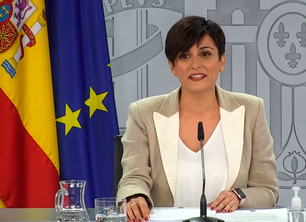 La portavoz del Gobierno, Isabel Rodríguez en la reuda de prensa tras el Consejo de Ministros