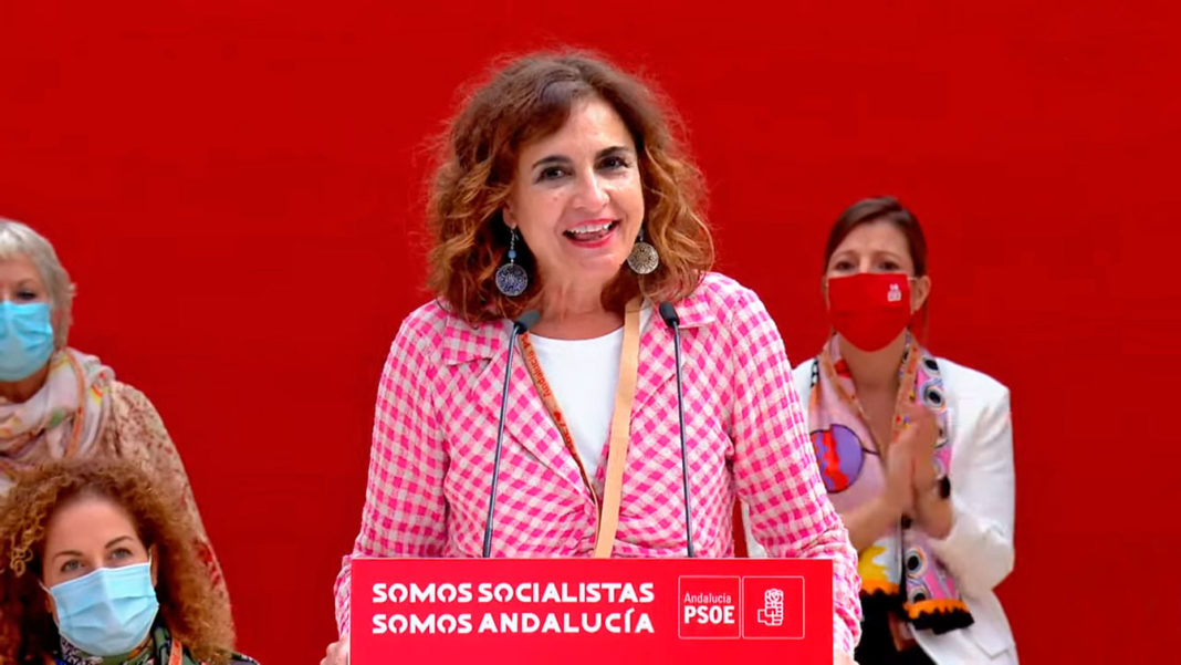 María Jesús Montero, ministra de Hacienda y Función Pública en el XIV Congreso PSOE Andalucía