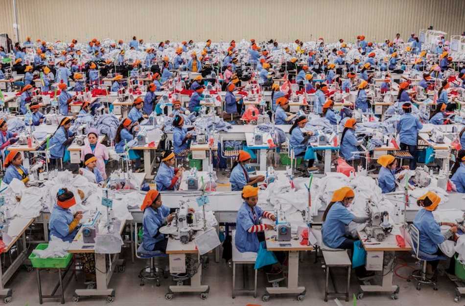 Un taller textil en China, país que ha abrazado el capitalismo salvaje.