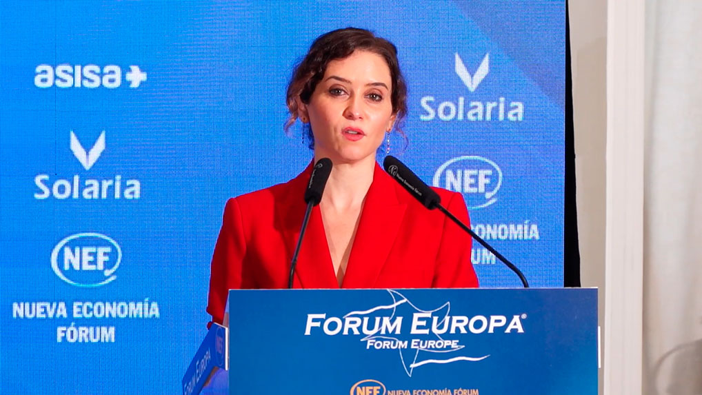 Isabel-Díaz-Ayuso,-presidenta-de-la-Comunidad-de-Madrid,-en-el desayuno de Nueva Economía Forúm