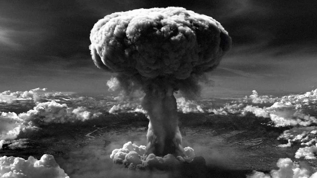 Imagen del hongo atómico tras la explosión de Hiroshima.