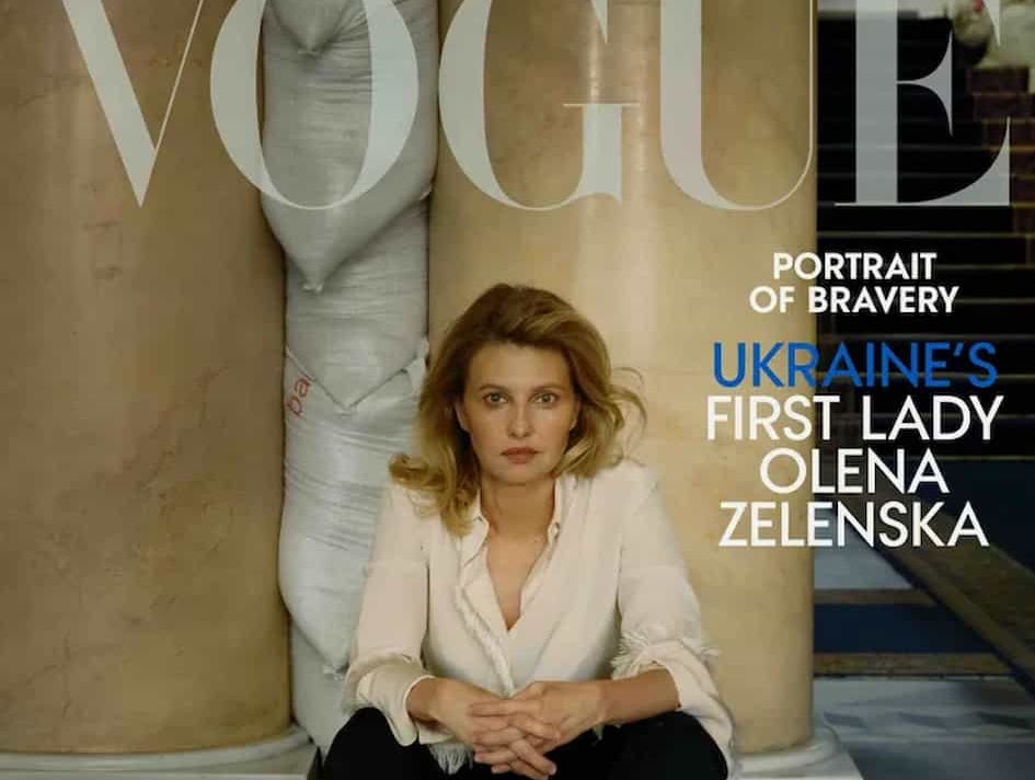 Olga Zelenska en la portada de Vogue.