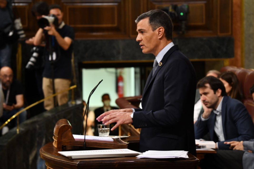 Pedro Sánchez en el debate sobre el estado de la nación. Foto: Agustín Millán