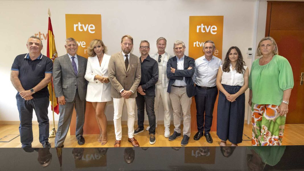Representantes de RTVE, UER y Voxovation se han reunido este jueves en la sede de la Corporación en Madrid, foto RTVE