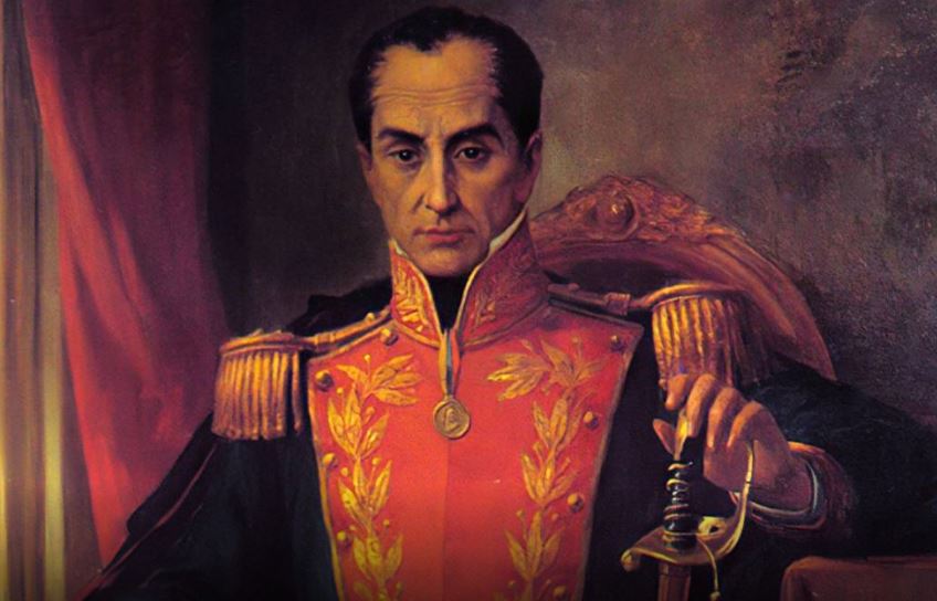 Simón Bolívar, libertador latinoamericano.