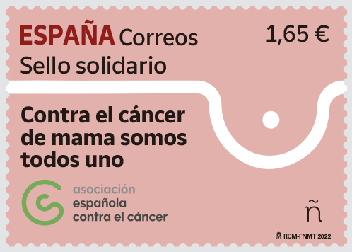 Correos presenta un sello solidario dedicado a la lucha contra el cáncer de mama