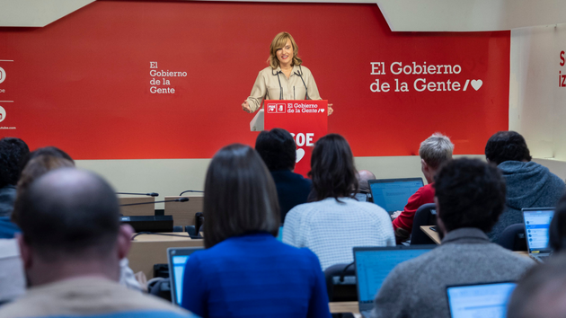 Portavoz del PSOE y ministra de Educación, Pilar Alegría